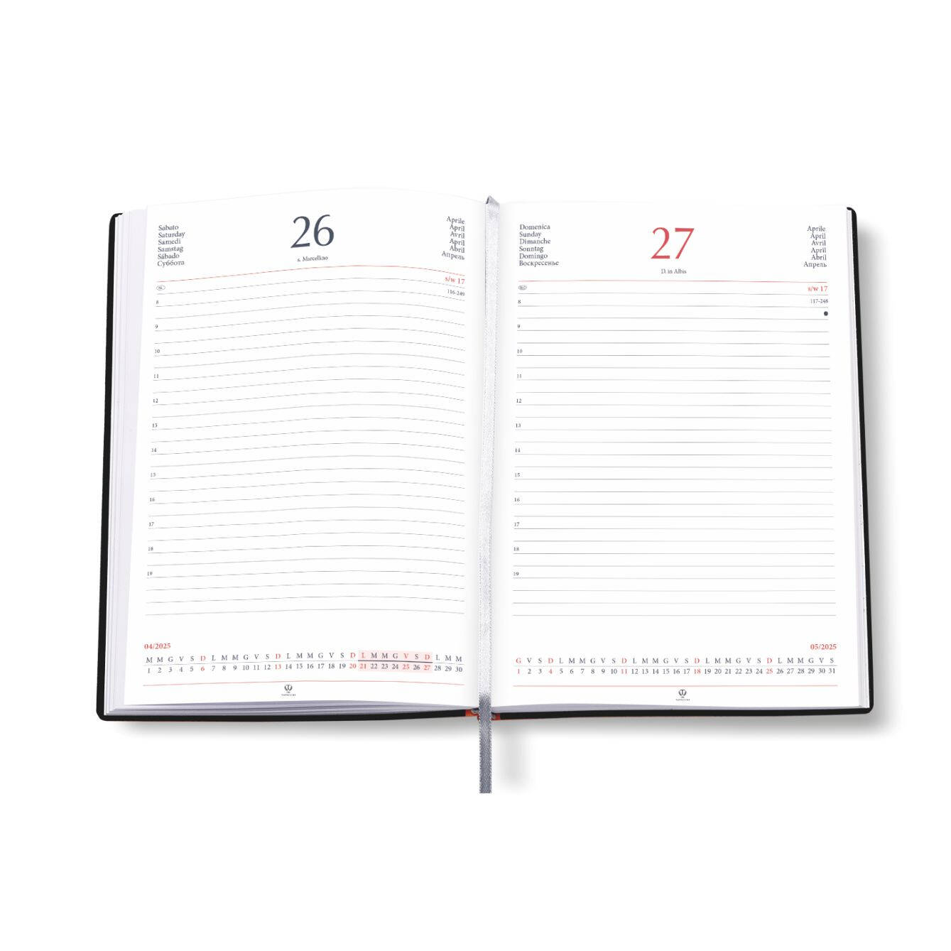 0159 Agenda Giornaliera 17x24 Tavecchi 396 pag.