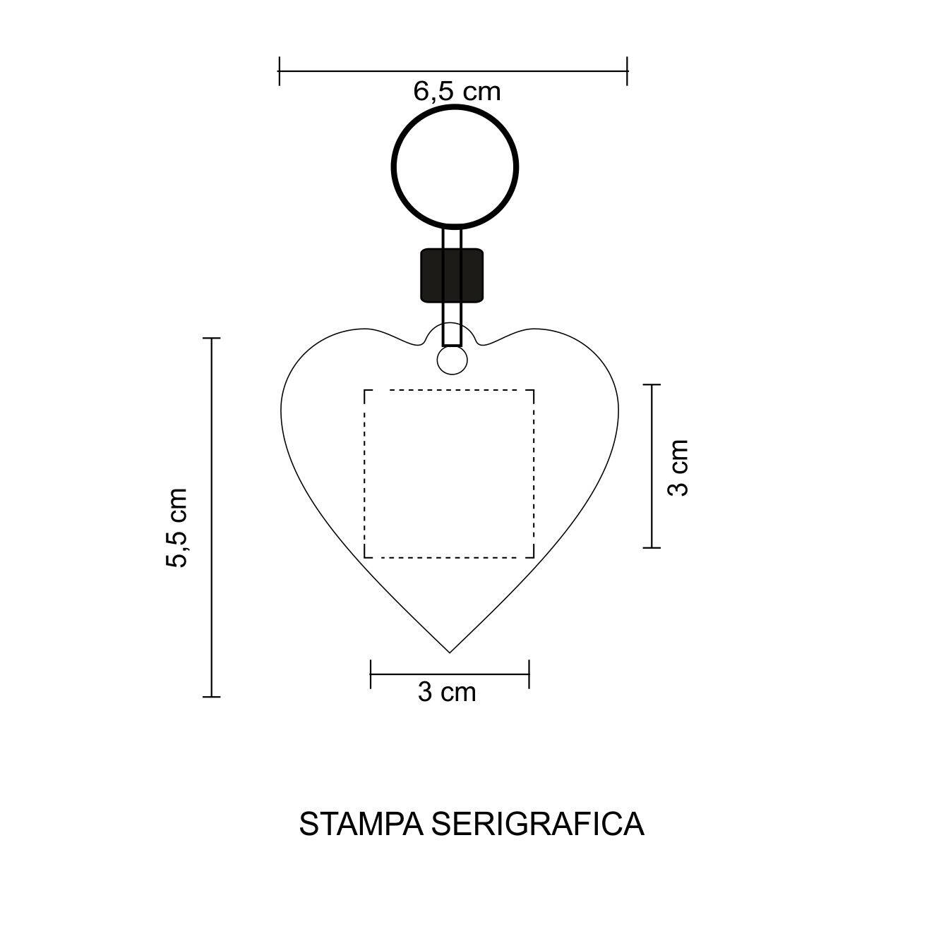 0493                     - PORTACHIAVI  CUORE