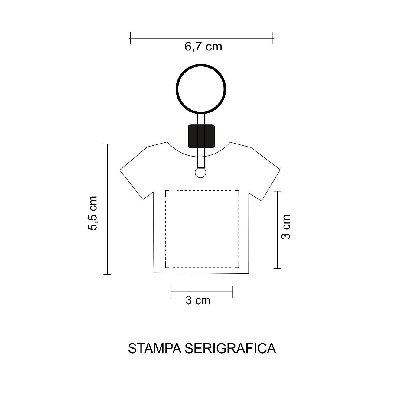 0494 PORTACHIAVI T SHIRT
