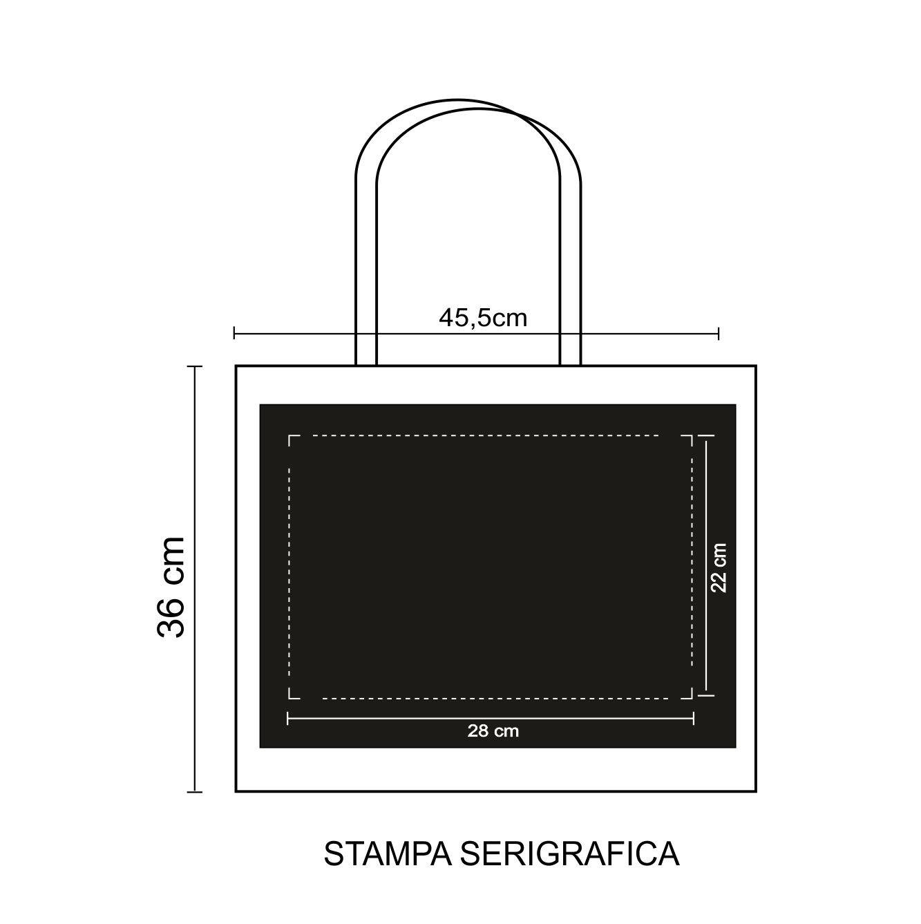 0954 Cancun - Borsa Shopping  Dimensioni cm. 45,5x36x15