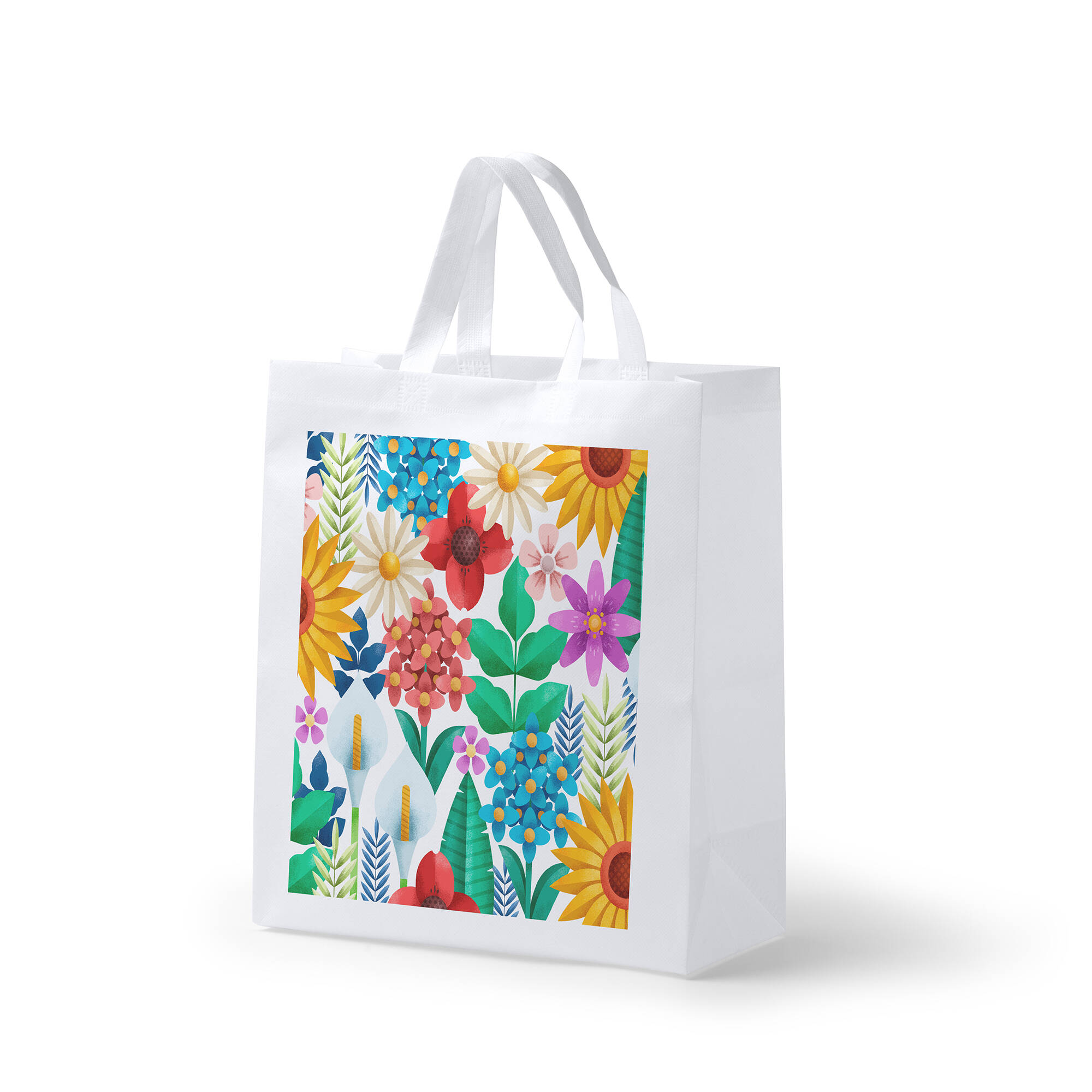 0963 Carin - Shopper Sublimatica Dimensioni: cm 35x40x15