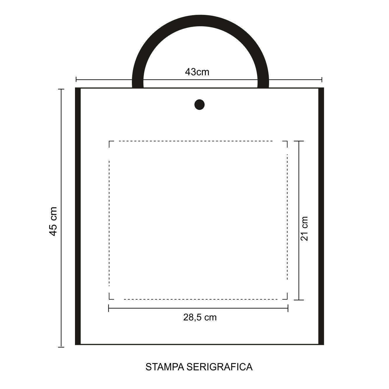 0971 Scila - Borsa Shopping Dimensioni cm 43x45x24