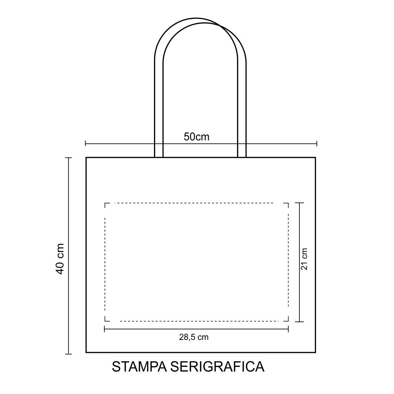 0980 Eva - Borsa Shopping Dimensioni cm. 50x40x12