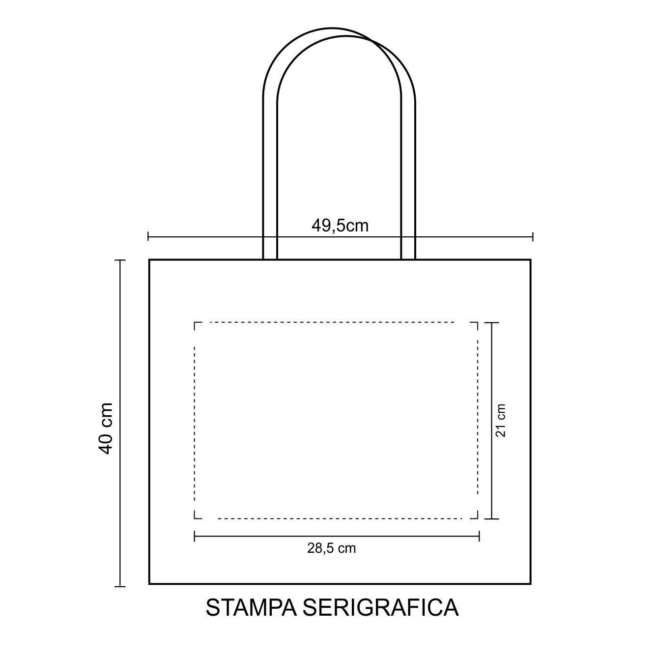 0989 Sissie - Borsa Shopping Dimensioni cm 49,5x40
