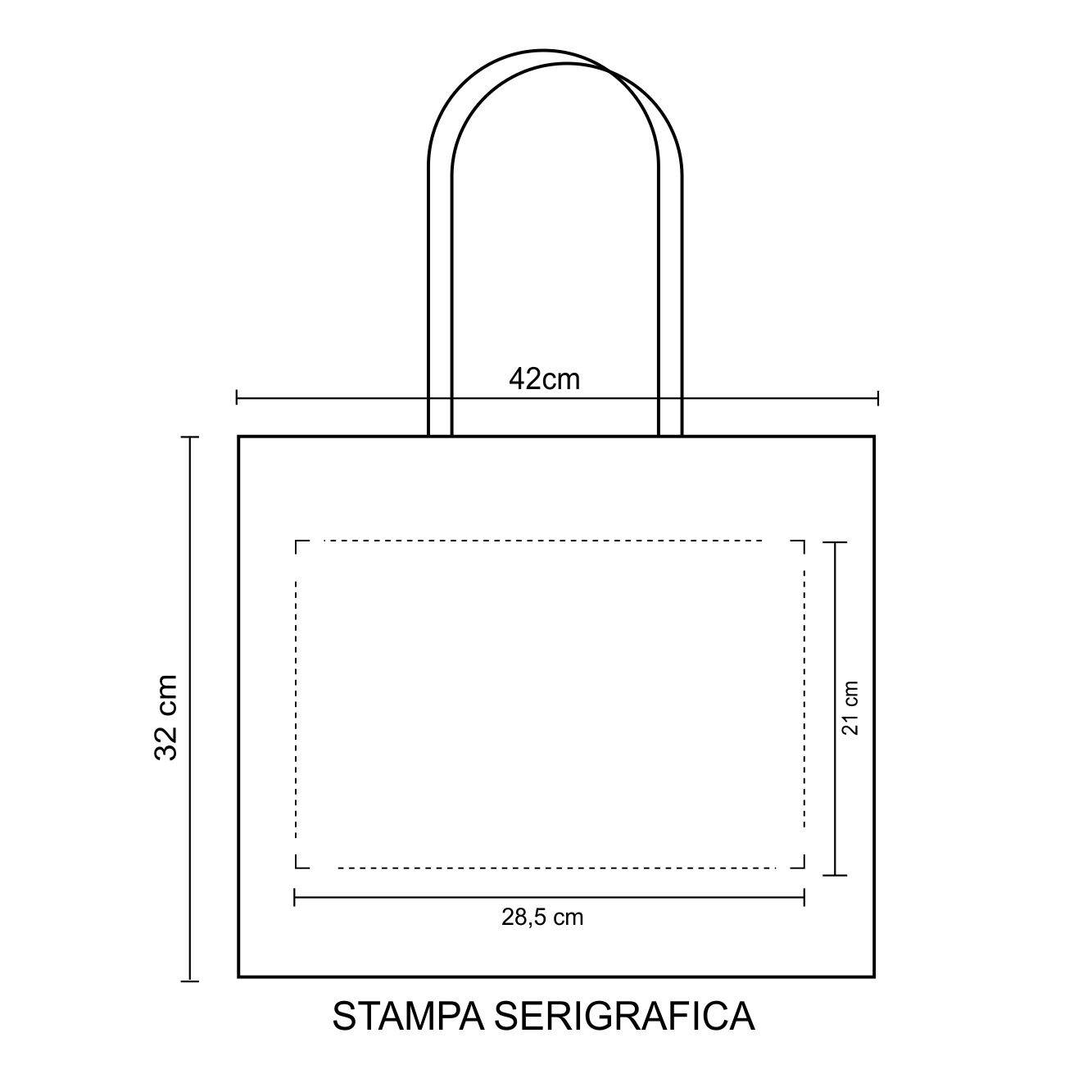 1030 Aurora - Borsa Shopping Dimensioni cm. 42x32x10