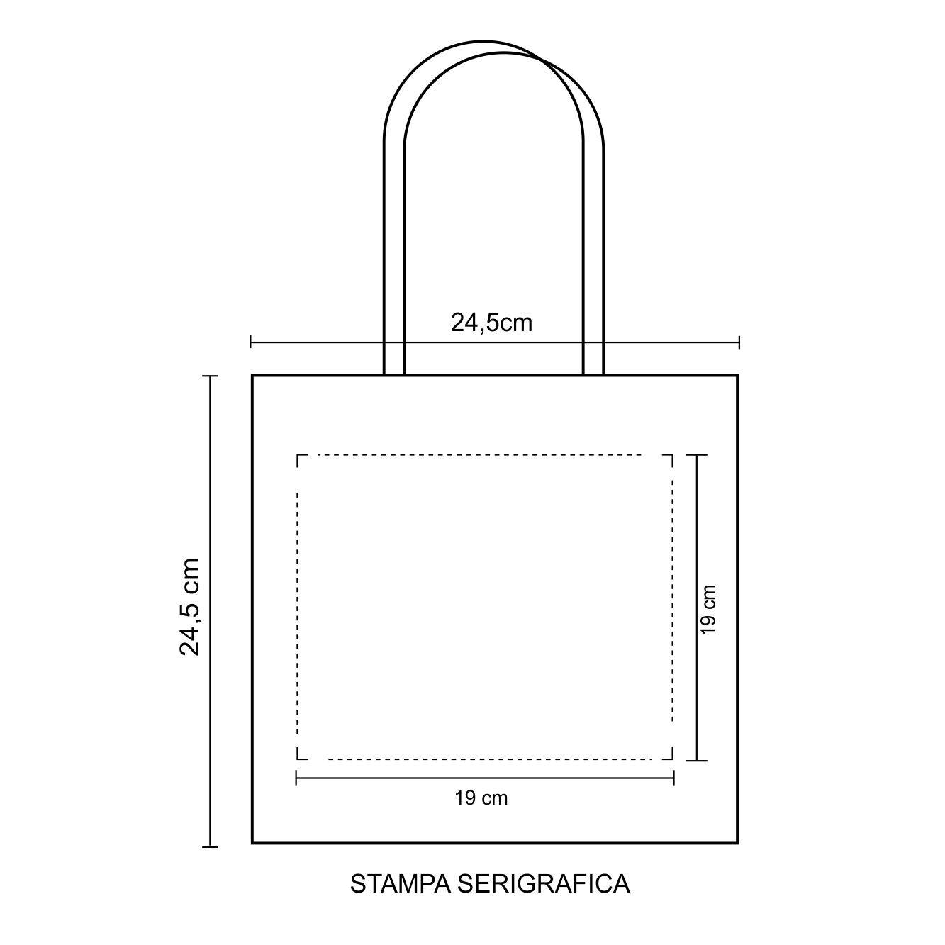 1032 Ludo - Borsa Shopping Dimensioni cm. 24,5x24,5x10