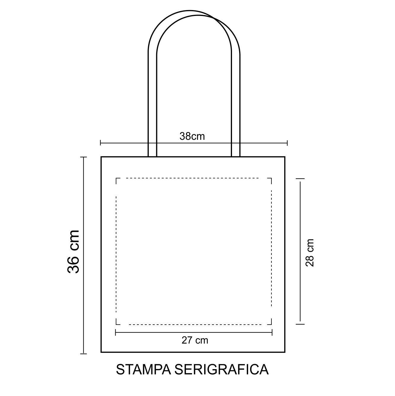 1046 Ischia - Borsa Mare  Dimensioni cm.38x36x15