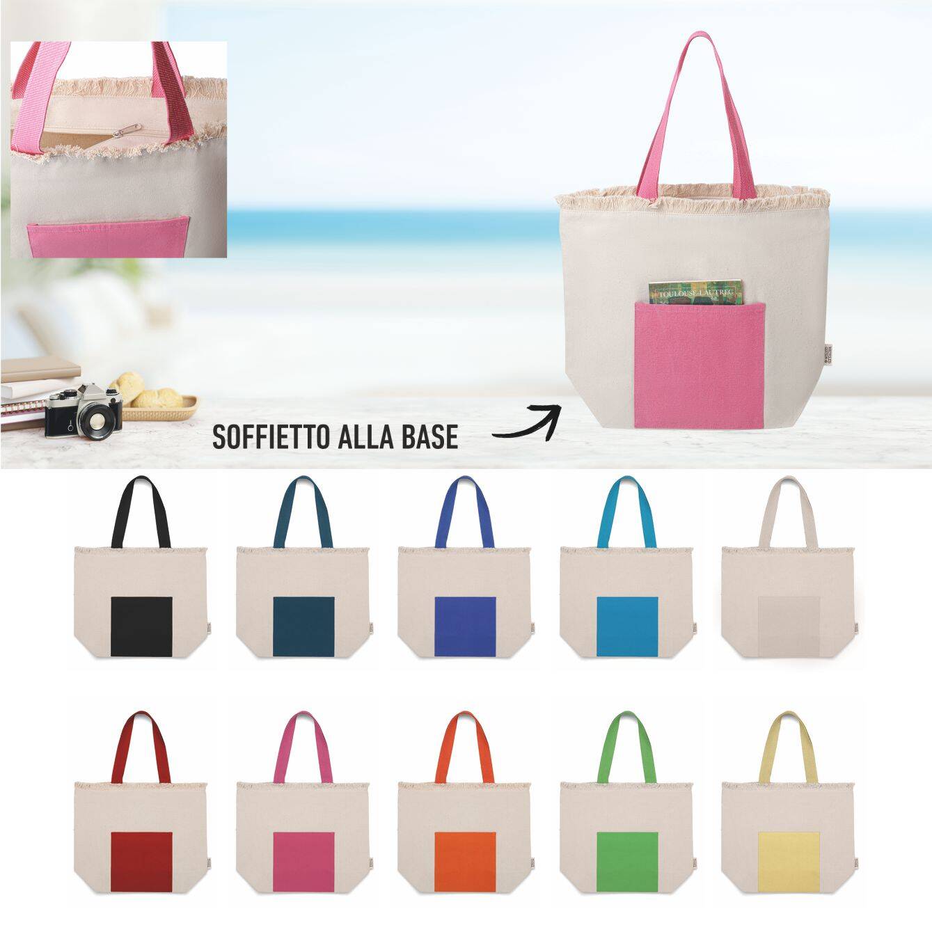 1142 MELANIA - Borsa Mare Cotone Riciclato