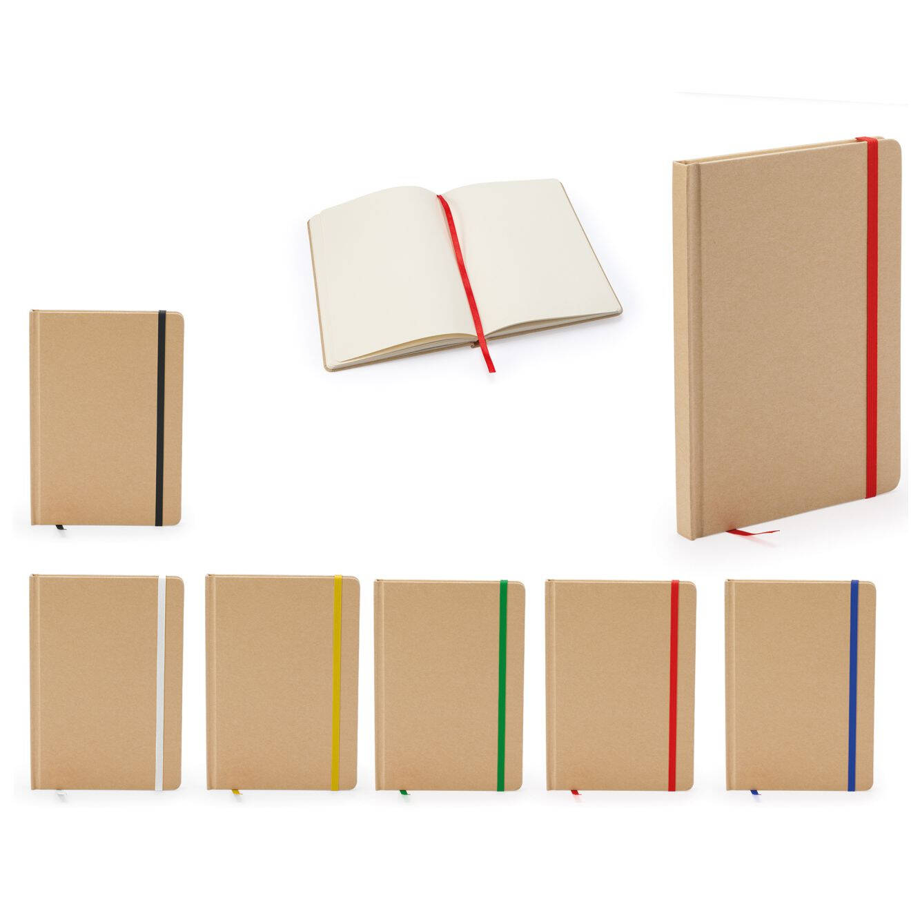 2093 Righi - Blocco Note Formato A5 Con Copertina Rigida In Cartone Riciclato