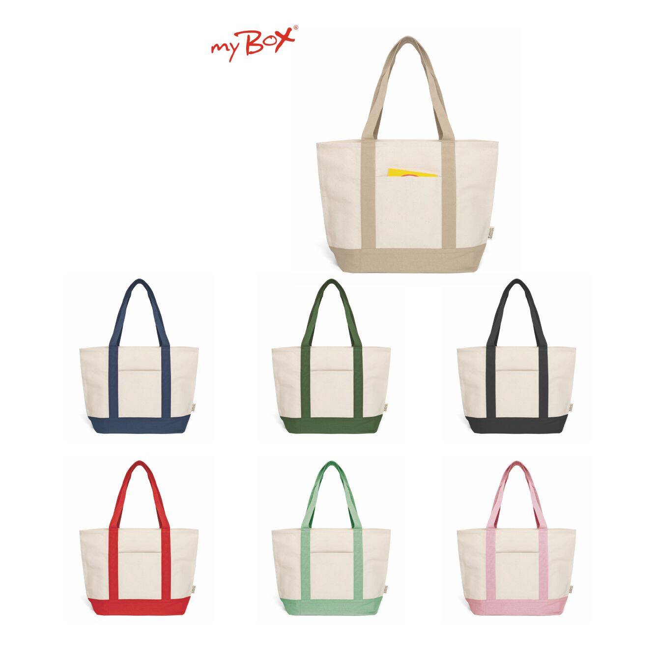 2845 Agatea - Borsa In Cotone Riciclato Dimensioni: cm 36x52x16