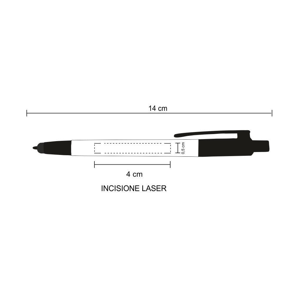 5018 Glow - Penna Sfera Touch Con Led