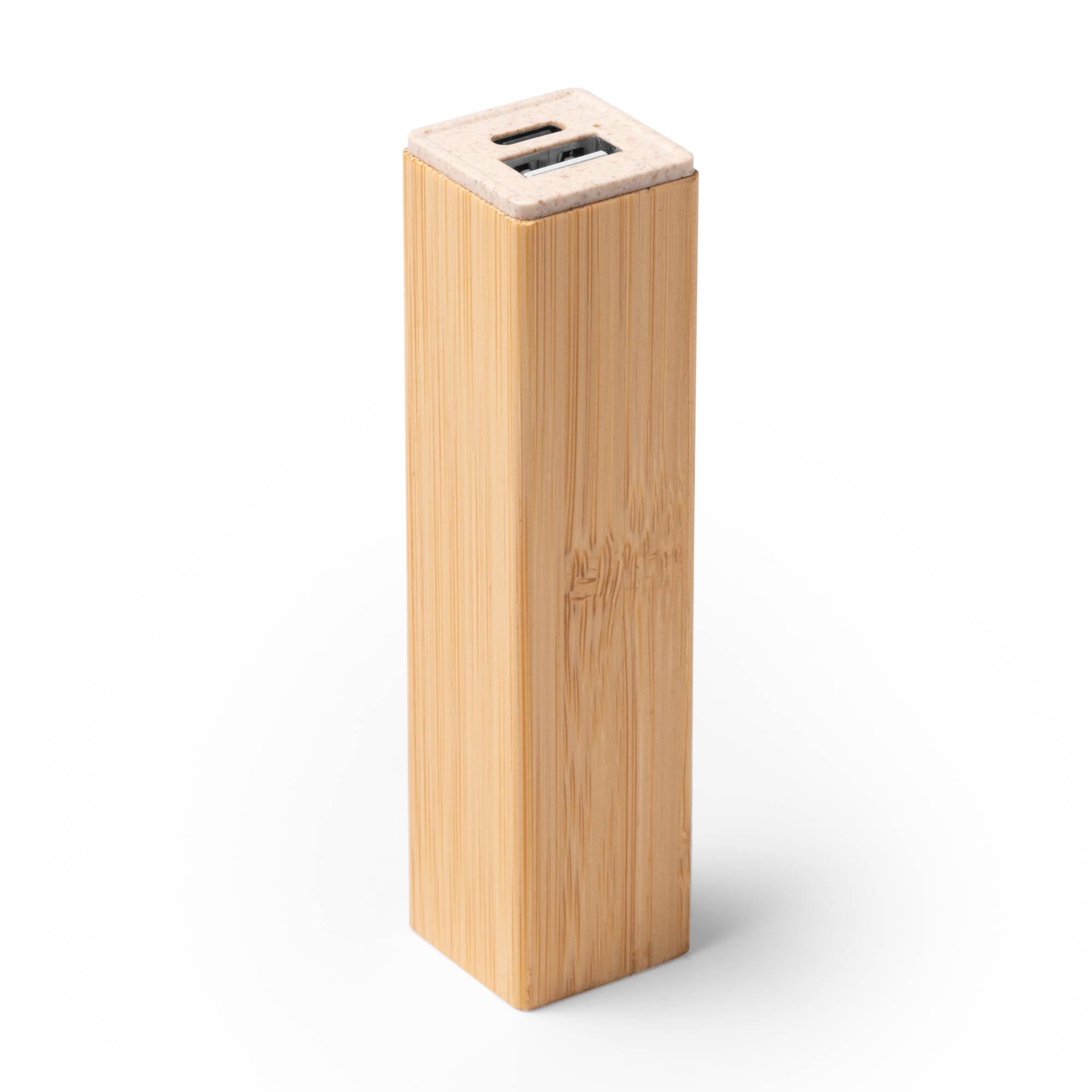 6122 Lemay - Power Bank in Bamboo E Fibra Di Frumento