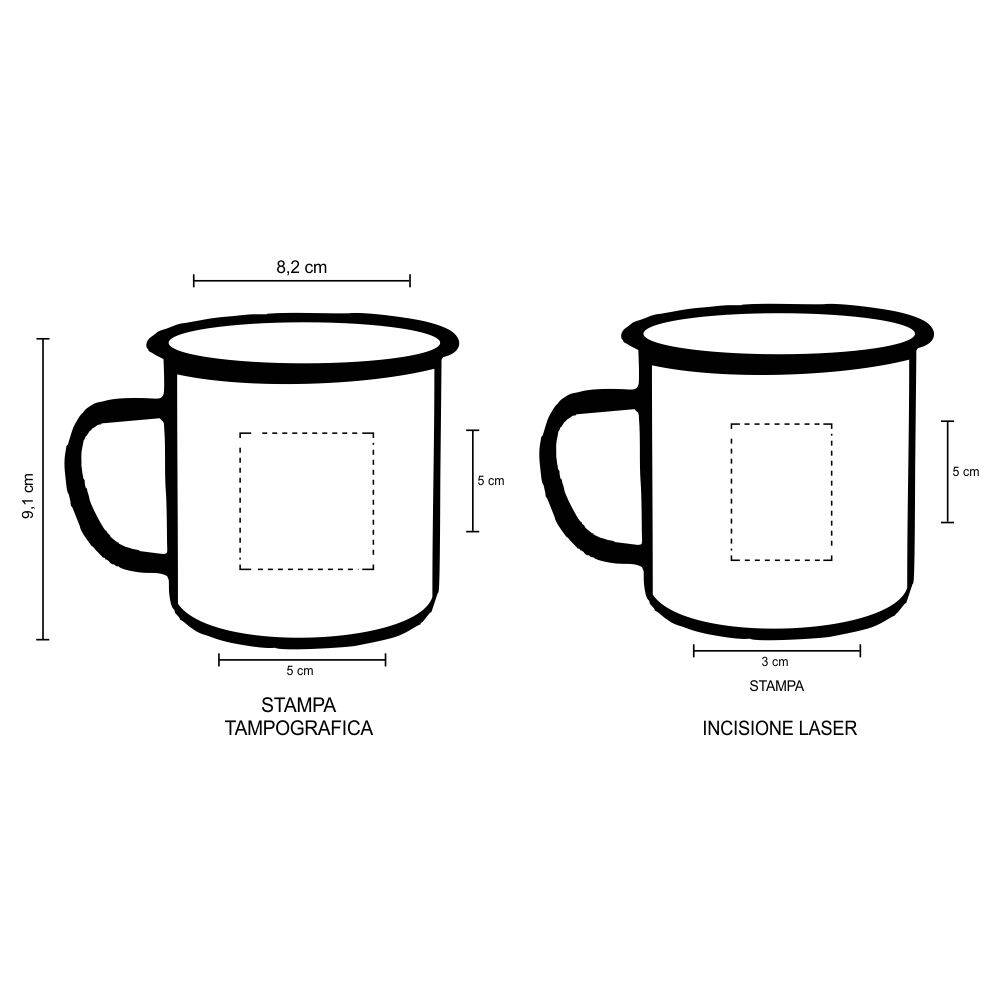 7010 Vintage - Tazza In Alluminio Vintage