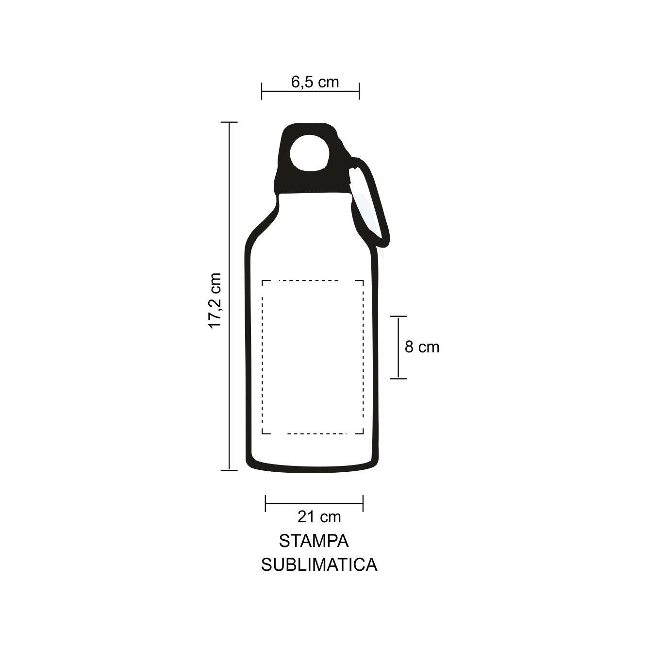 8403 Sub Sydex 400 - Borraccia In Alluminio Sublimatica 400ml