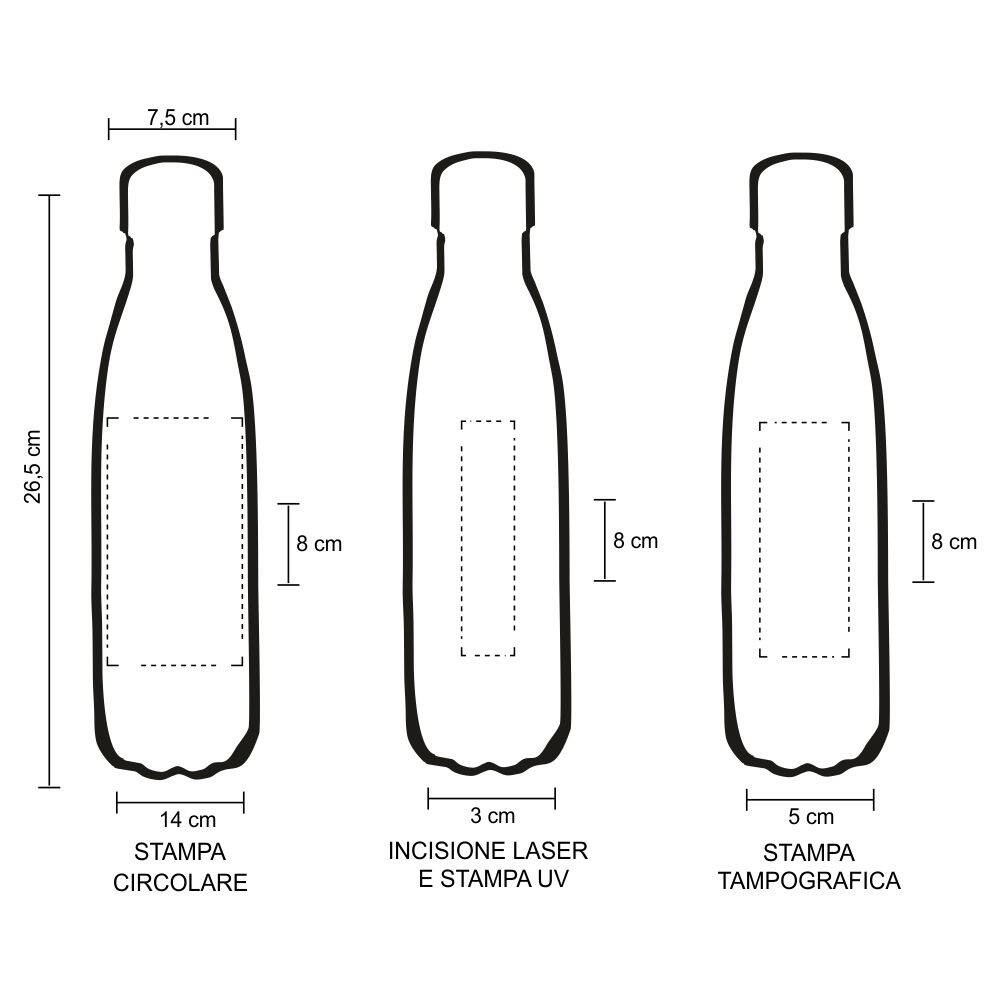 8501 Darya Cold 750 - Borraccia In Acciaio Inox 304