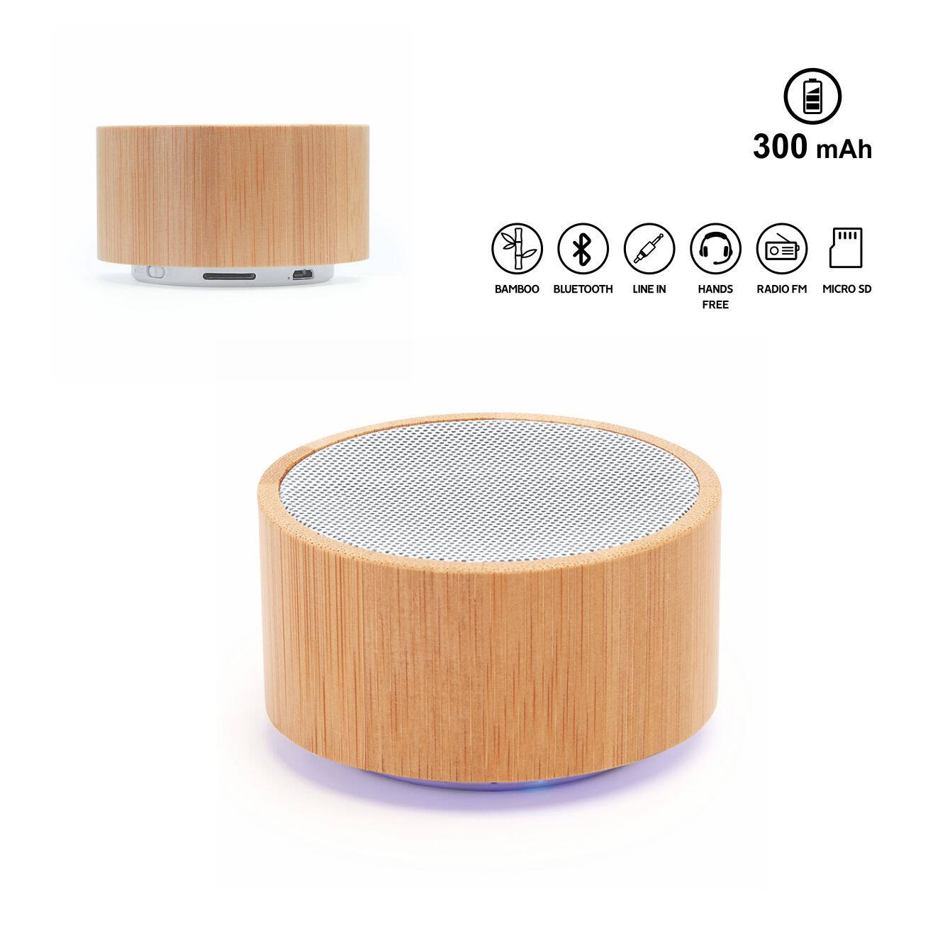 9109 Blaster - Speaker Wireless In Bamboo Ed Abs