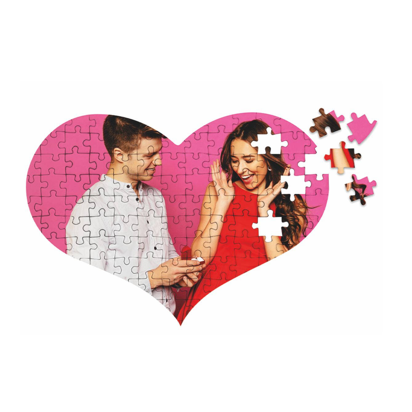 9823 - Puzzle Sublimatico Cuore A3
