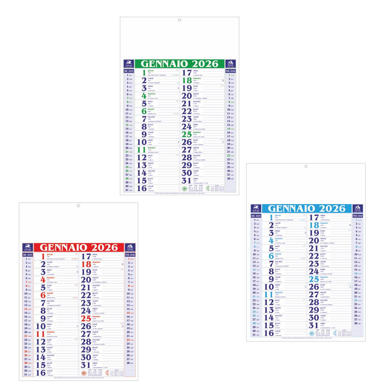 B102 - Calendario Olandese Medio