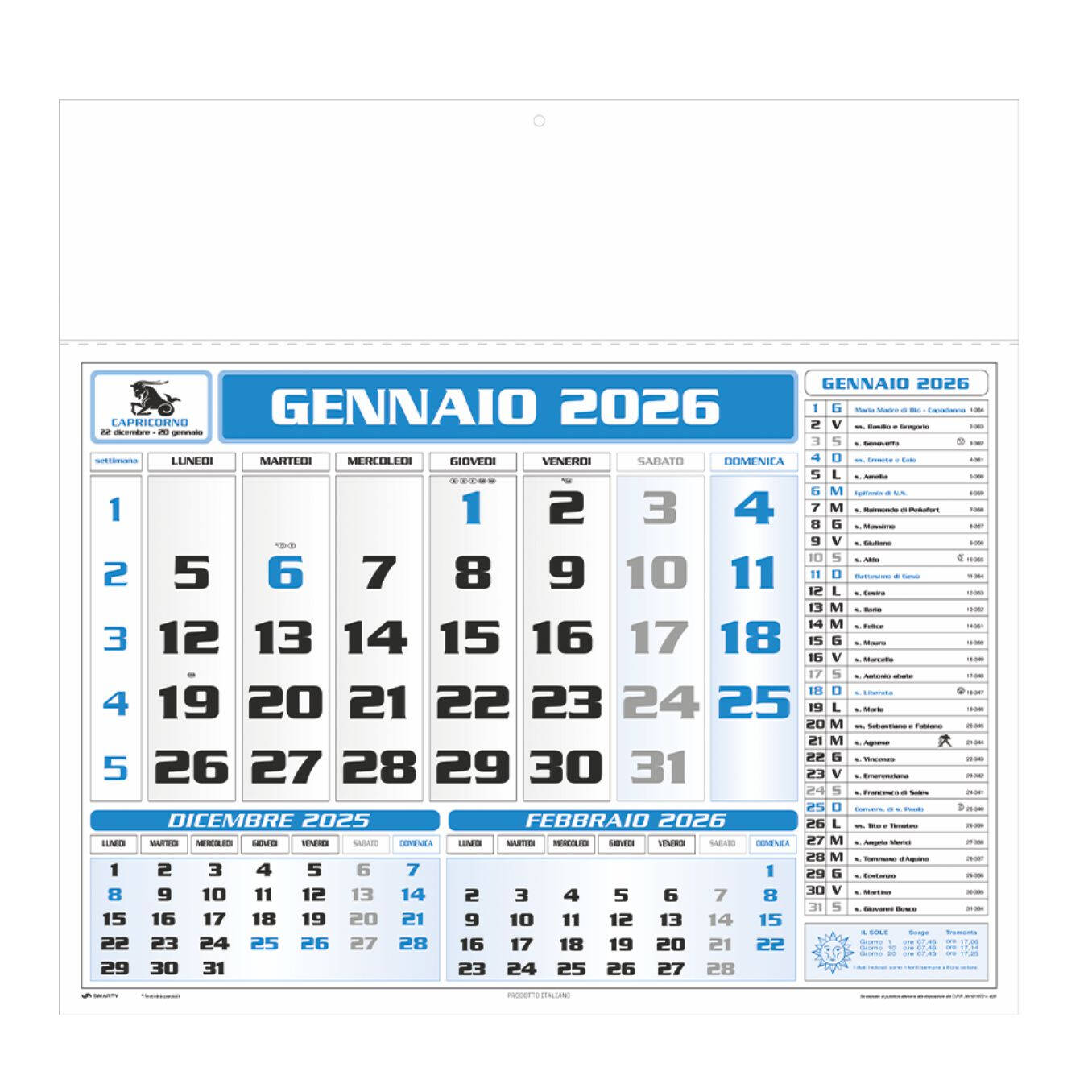 E004 - CALENDARIO AMERICANO