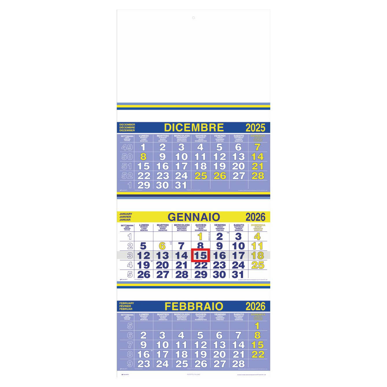F001 - CALENDARIO TRITTICO
