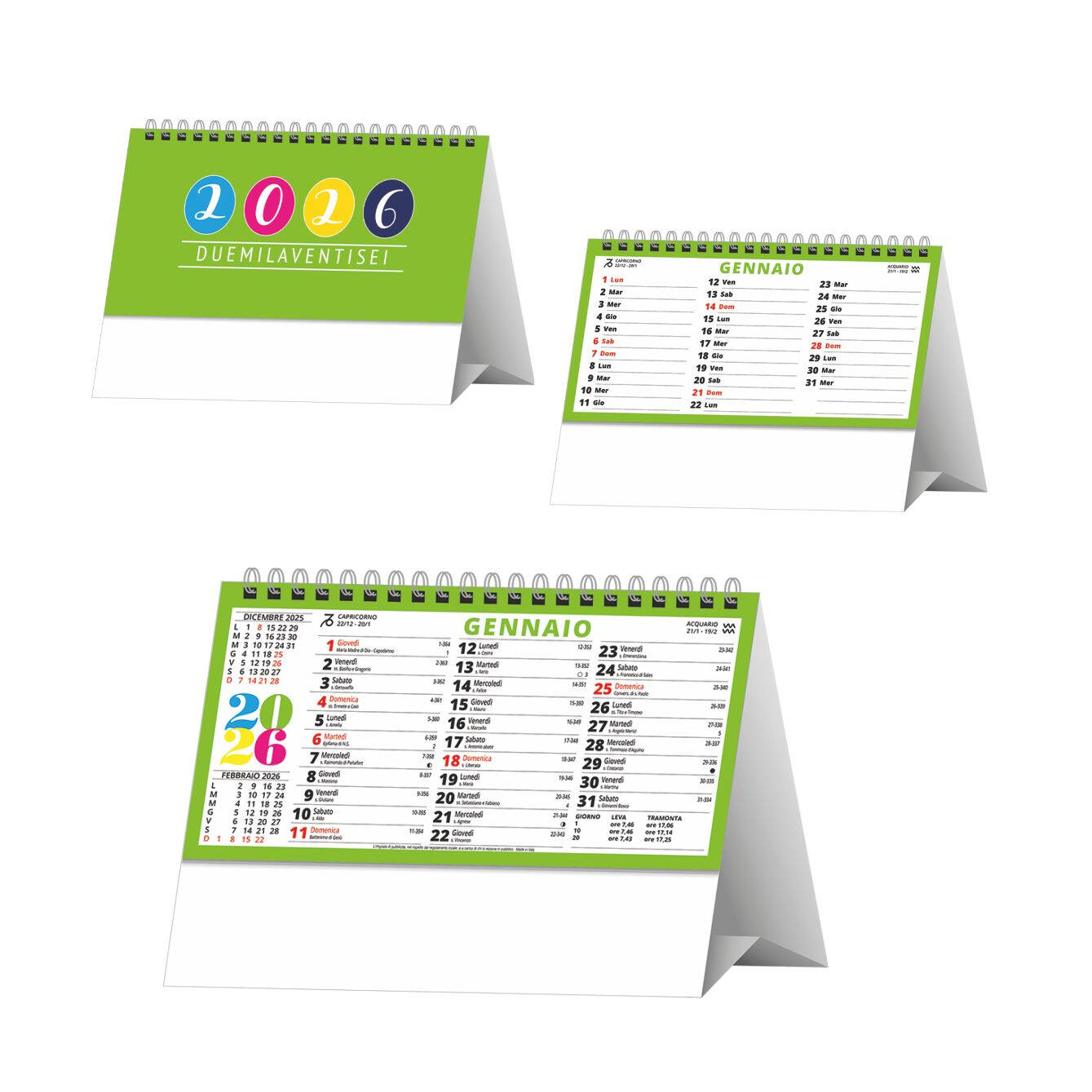 H015 CALENDARIO DA TAVOLO SVEDESE