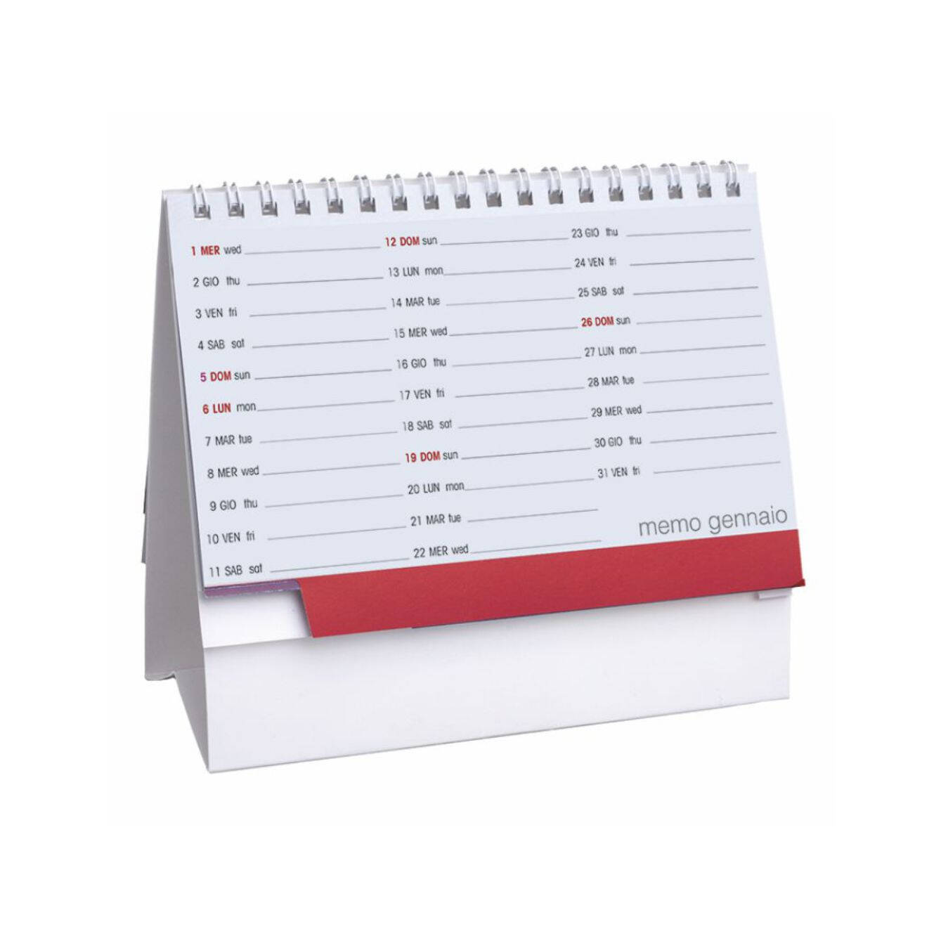 H018 - CALENDARIO DA TAVOLO DESK