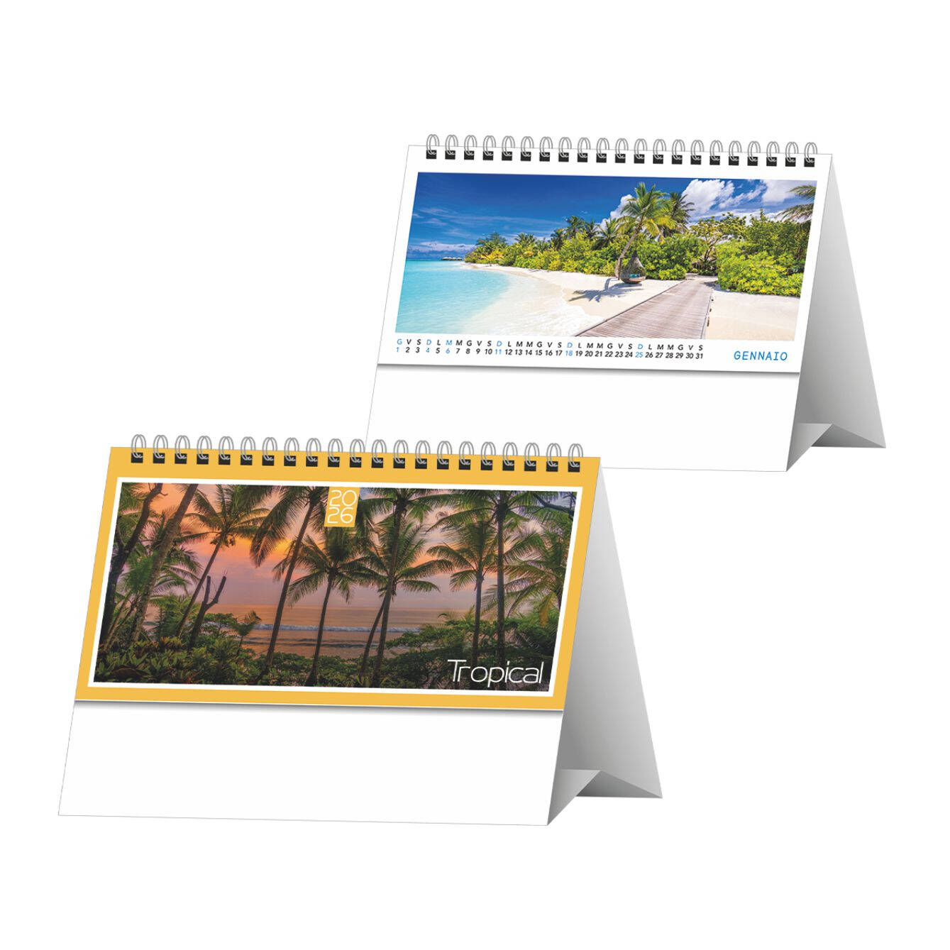 SP25 Tropical Calendario da tavolo.